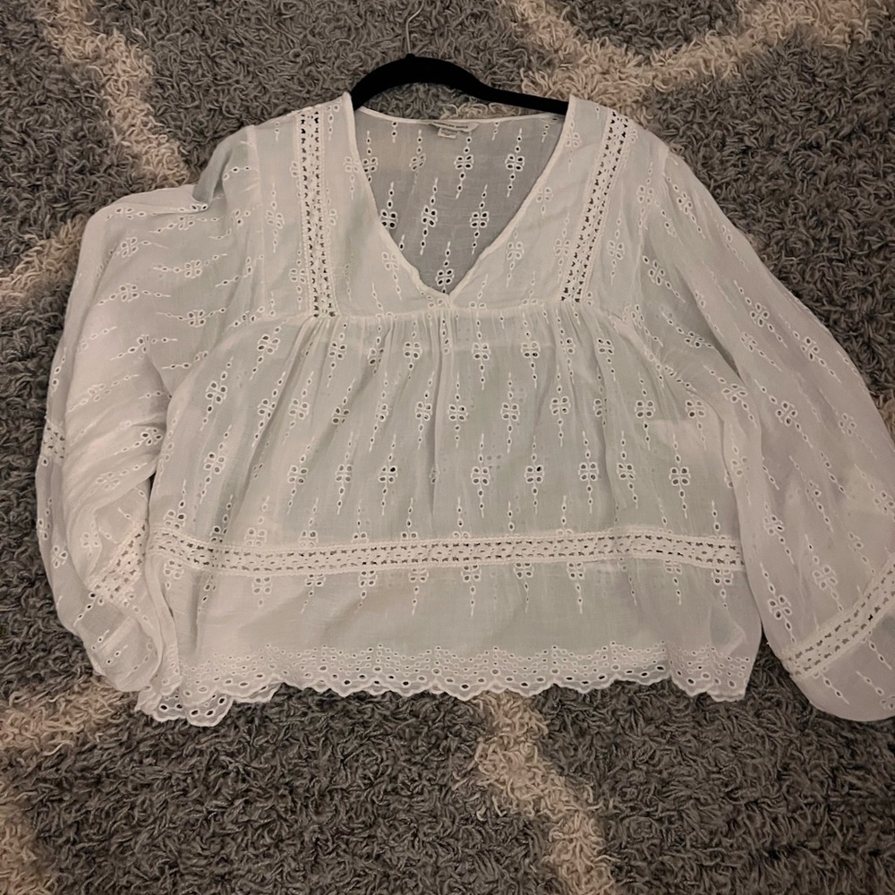 american eagle white top